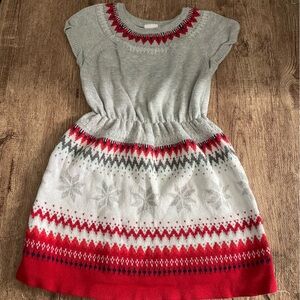 Gymboree 3T Fair Isle Holiday Sweater Dress